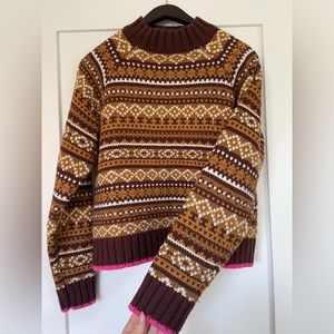 Frank & Oak Fair Isle Wool Blend Sweater